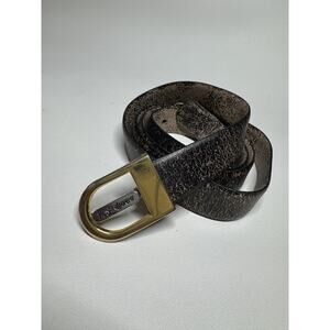 Vintage Yves Saint Laurent Belt Mens M/L 40 in Leather France 90s READ